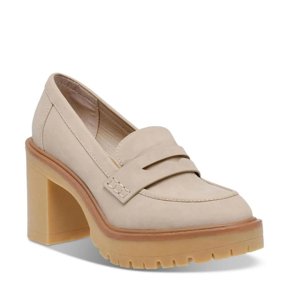 Dolce Vita JayJay Block Heel Lug-Sole Penny Loafers, Ivory Size 11 New in Box
