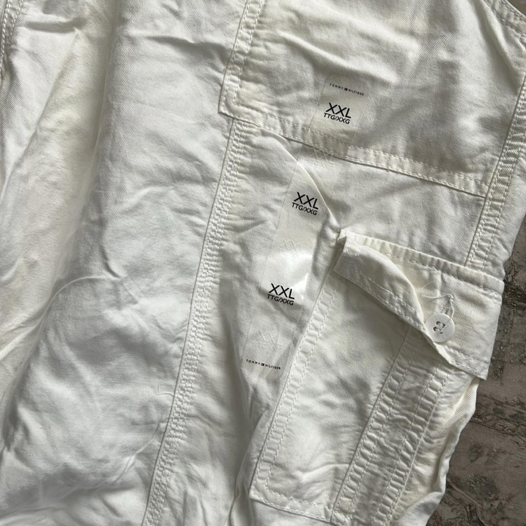 Tommy Hilfiger Alton Cuffed Straight Leg Pants in White, New w/Tag