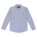 Polo Ralph Lauren Striped Cotton Poplin Shirt, Navy & White Size 14 New with Tag