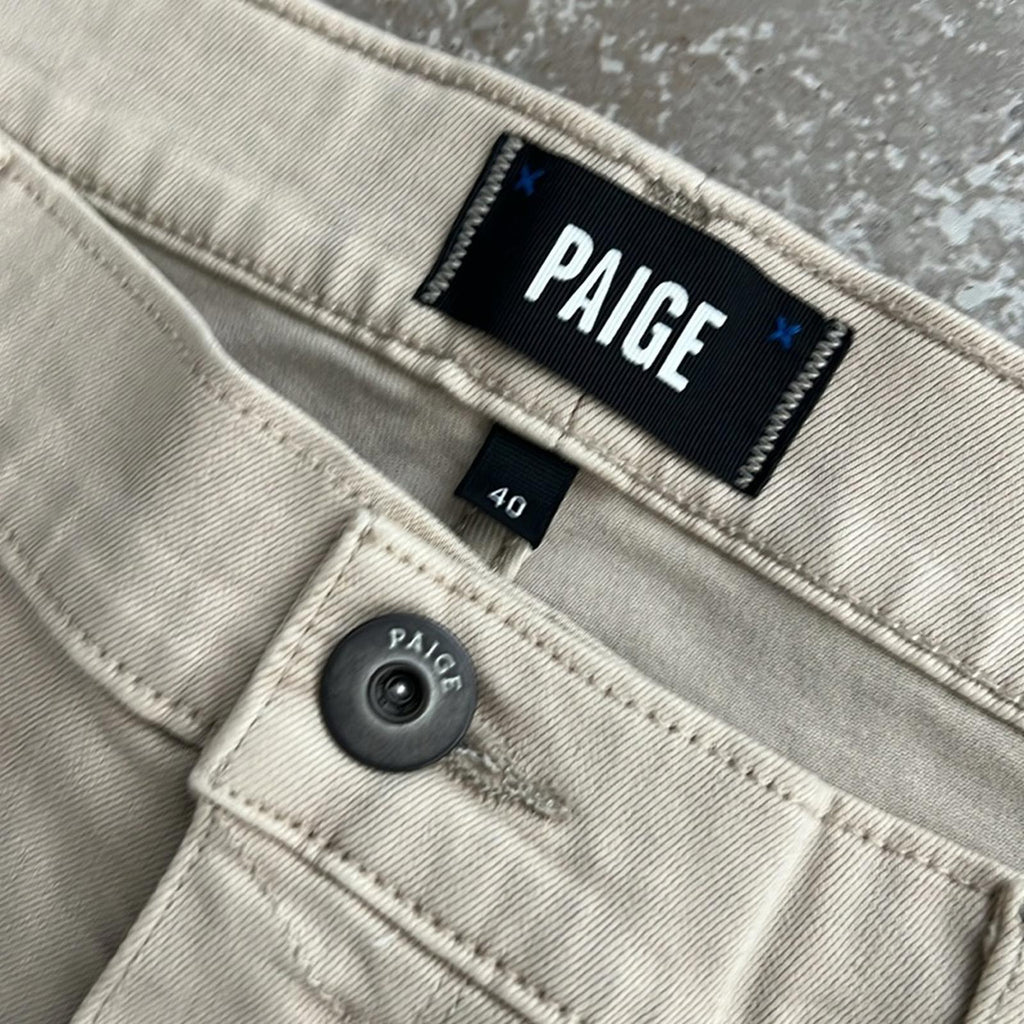 NEW Paige Lennox Khaki Twill Pants, Size 40, New with Tag