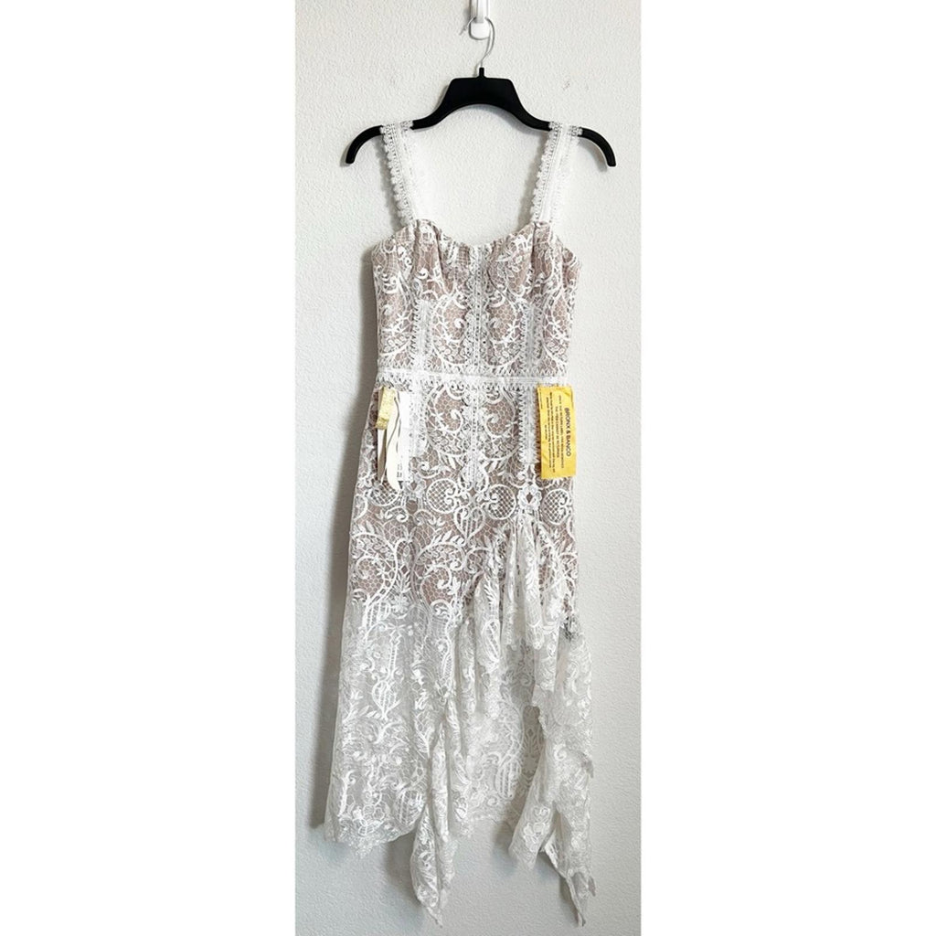 Bronx and Banco Tiffany Blanc Dress in White, Revolve, NWT, Size 4