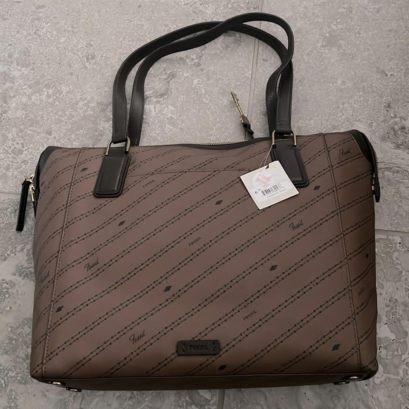 Fossil Women's Jacqueline Tote Bag in Brown, New w/Tag Retail €259