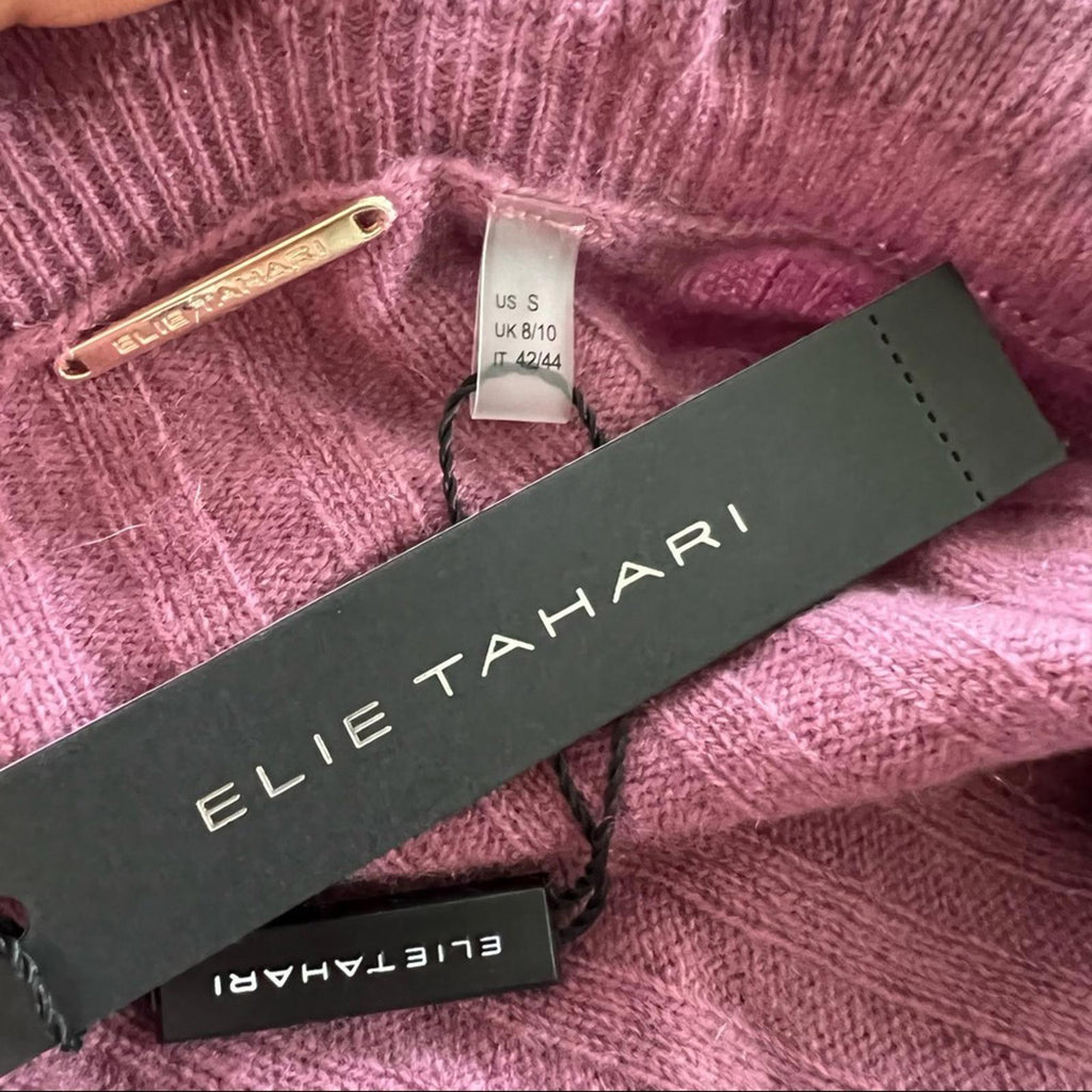 Ellie Tahari Cashmere Balloon Sleeve Sweater Dress Size S New w/Tag