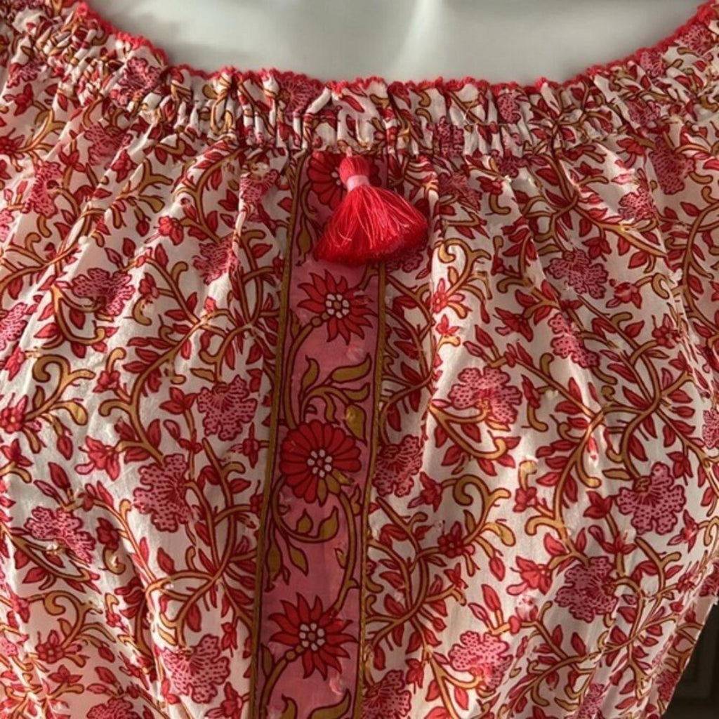 Poupette St. Barth Nana Off the Shoulder Top, Size XS NEW w/Tag $140