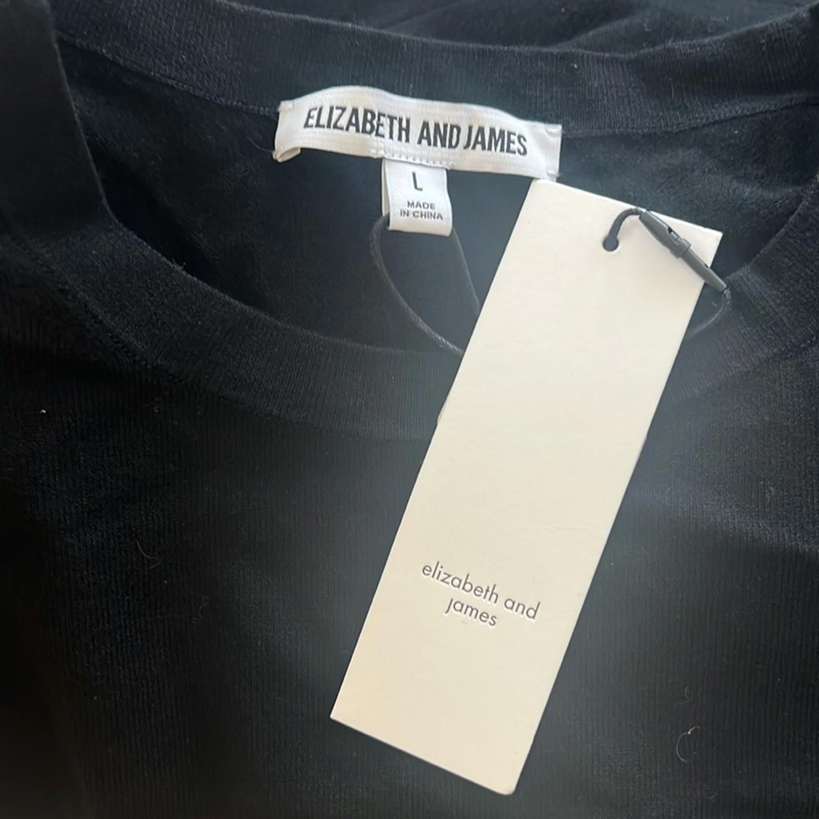 Elizabeth and James Railey Side Cut-Out Dress Black, Size L New w/Tag $385