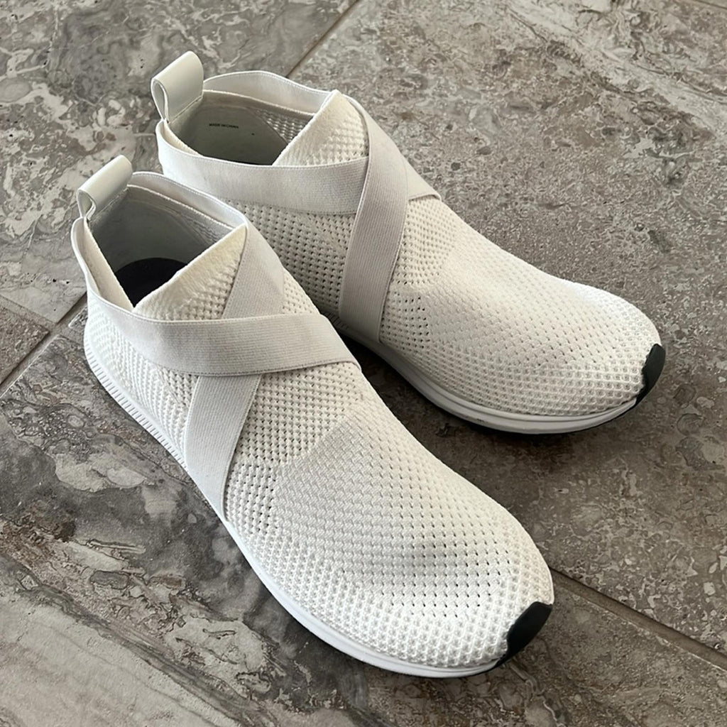 NEW Eileen Fisher Zing Stretch Knit Sneakers in White, Size 11 NEW w/o Box