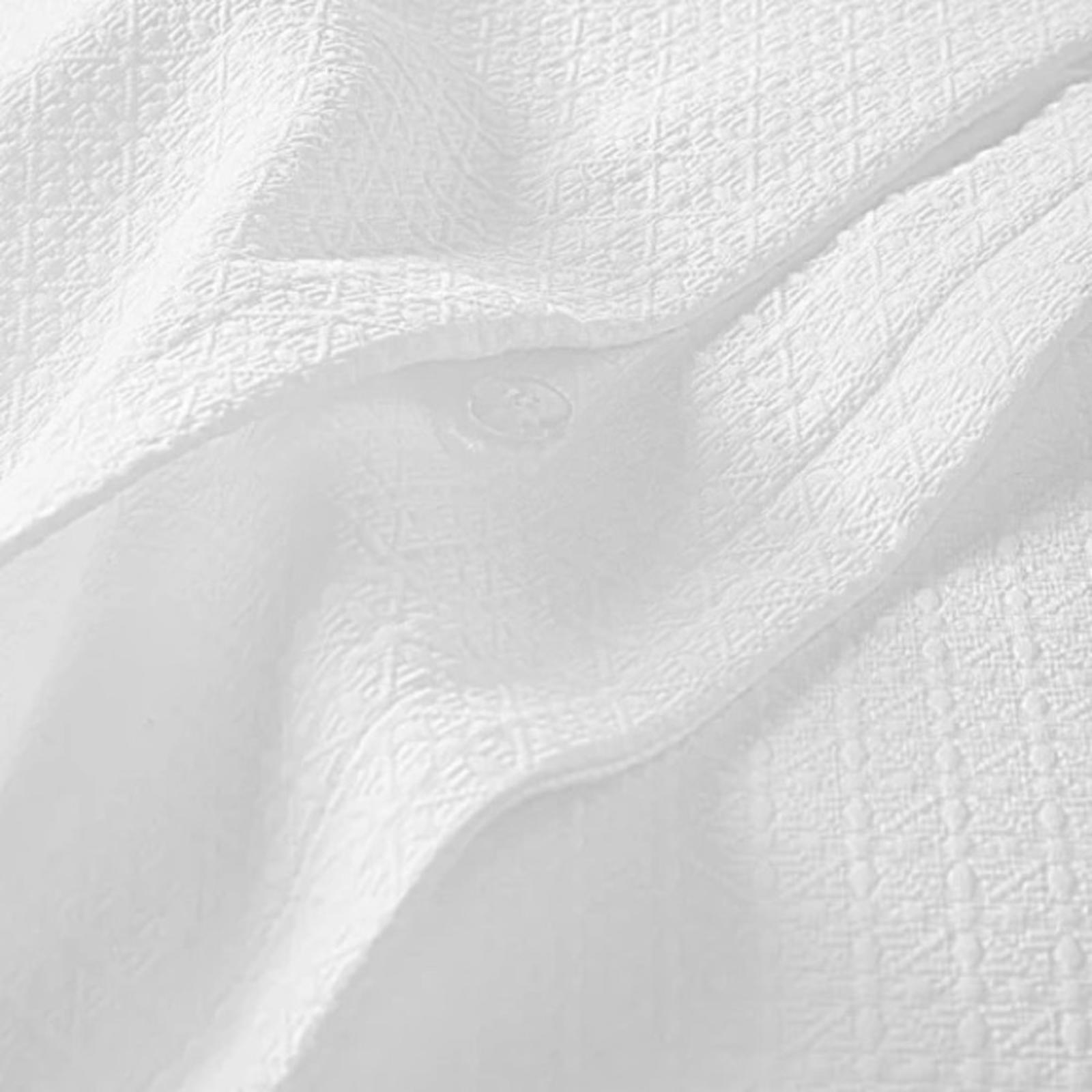 SKY 3-Piece Woven Lattice Duvet Set, White Size Full/Queen New w/Tag Retail $260
