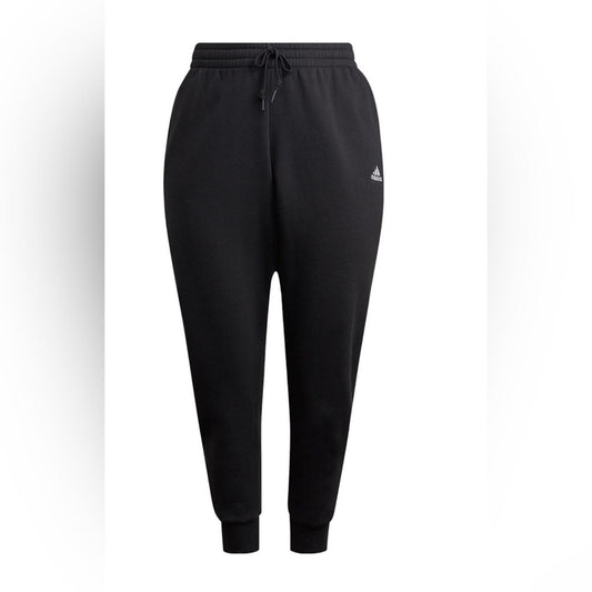 Adidas Essentials 3-Stripes Fleece Joggers Black, Plus Size 3X New w/Tag