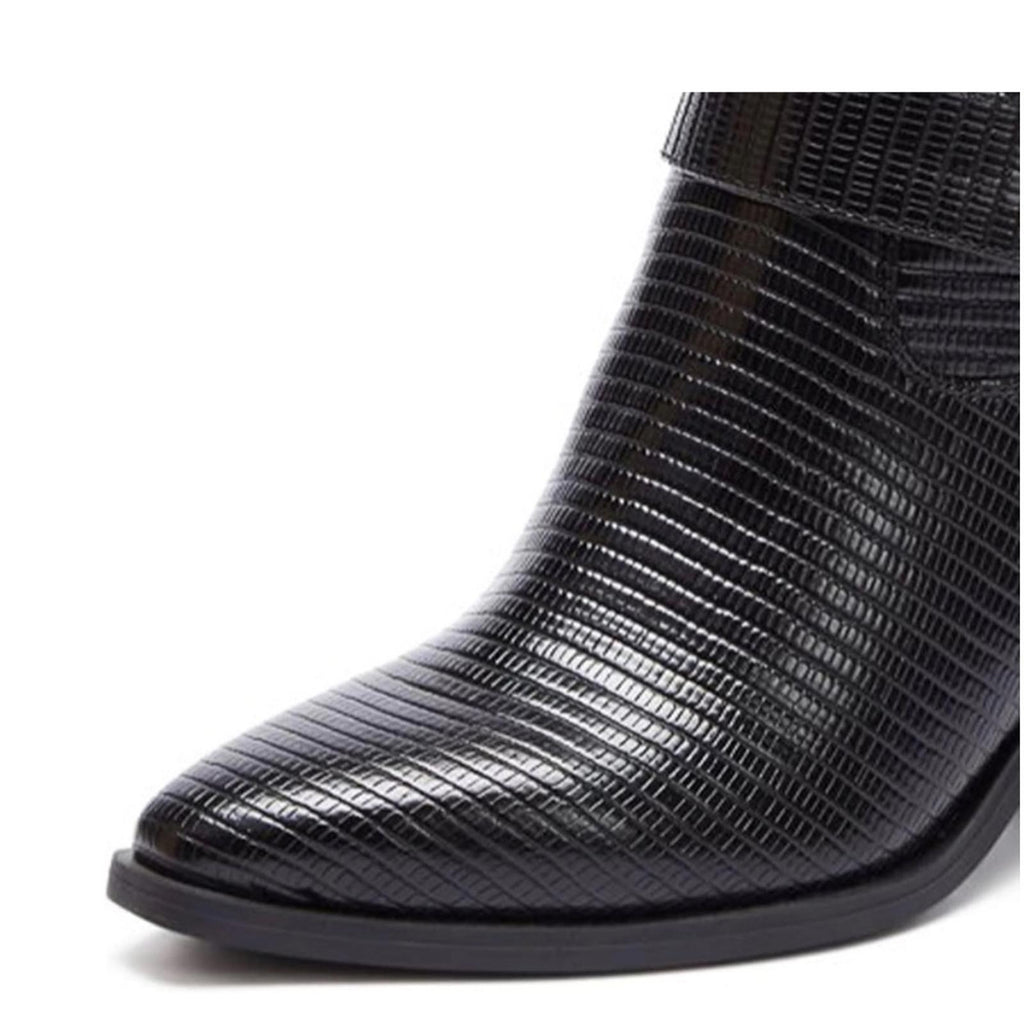 Shoe Dazzle Dasey Pointed Toe Cowgirl Ankle Boots Size US6, EU36.5 New w/o Box