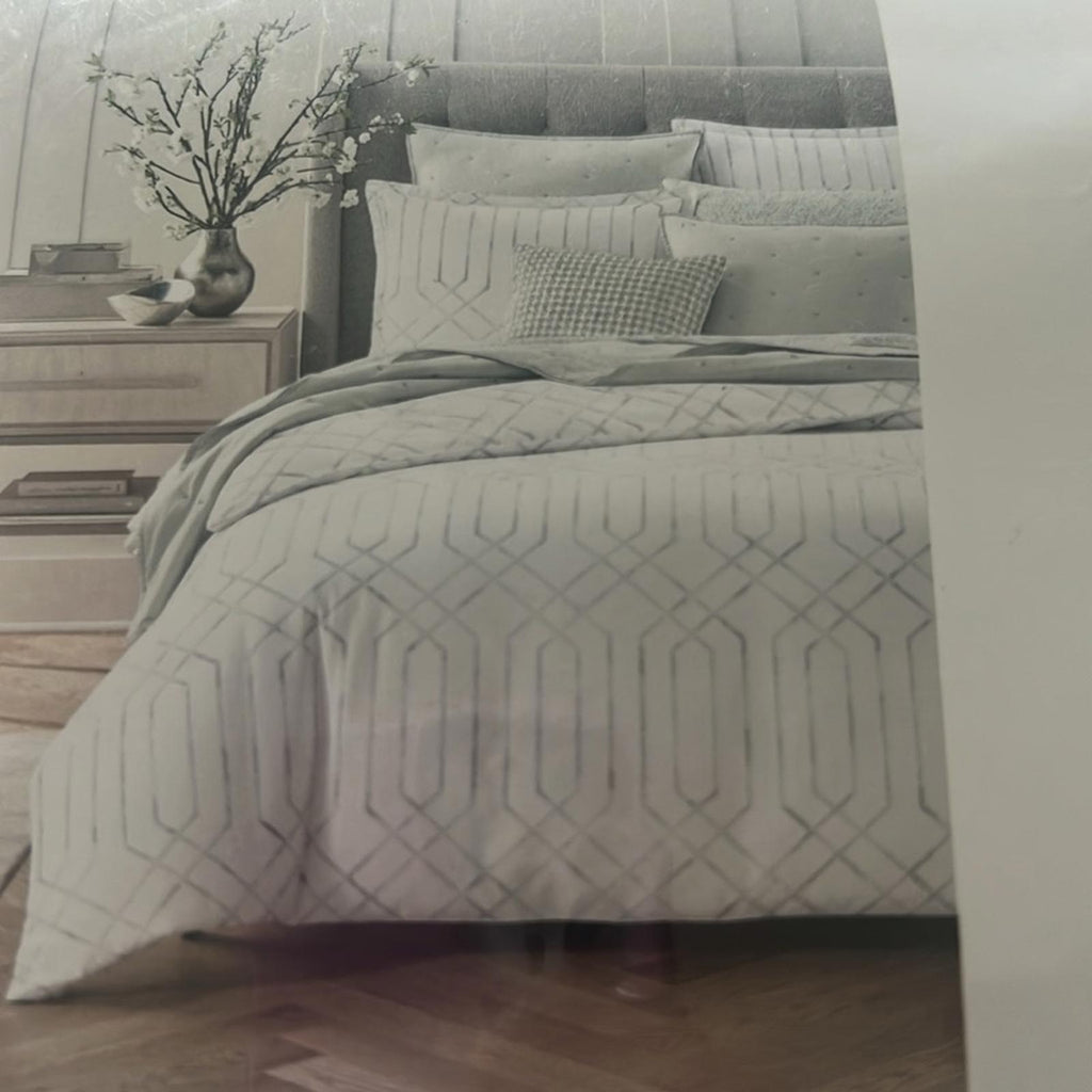 Sky Textured Trellis Euro Sham Set of 2, NWT Retail $160