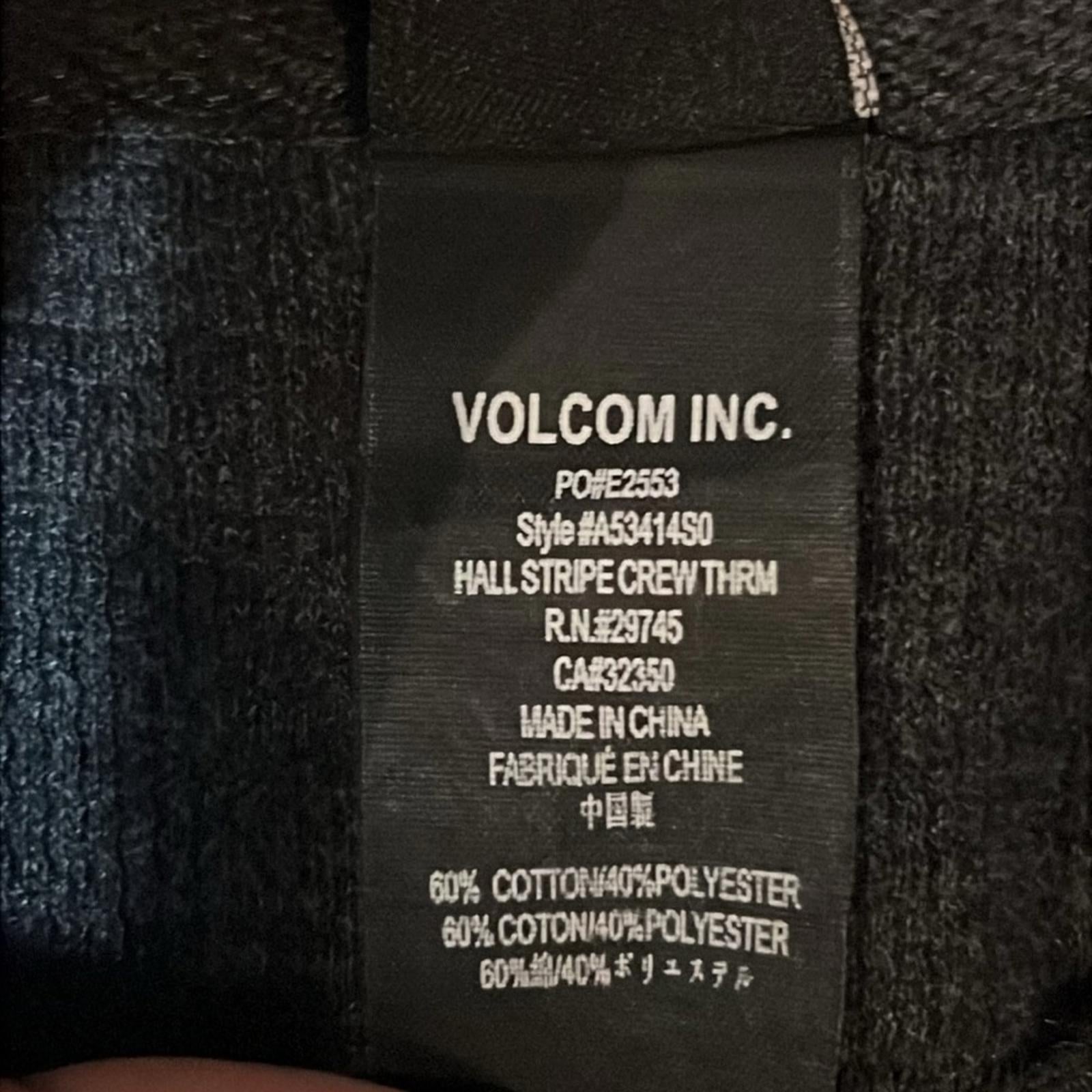 Volcom Cotton-Blend Striped Crewneck Sweatshirt, Size XXL EXCELLENT!