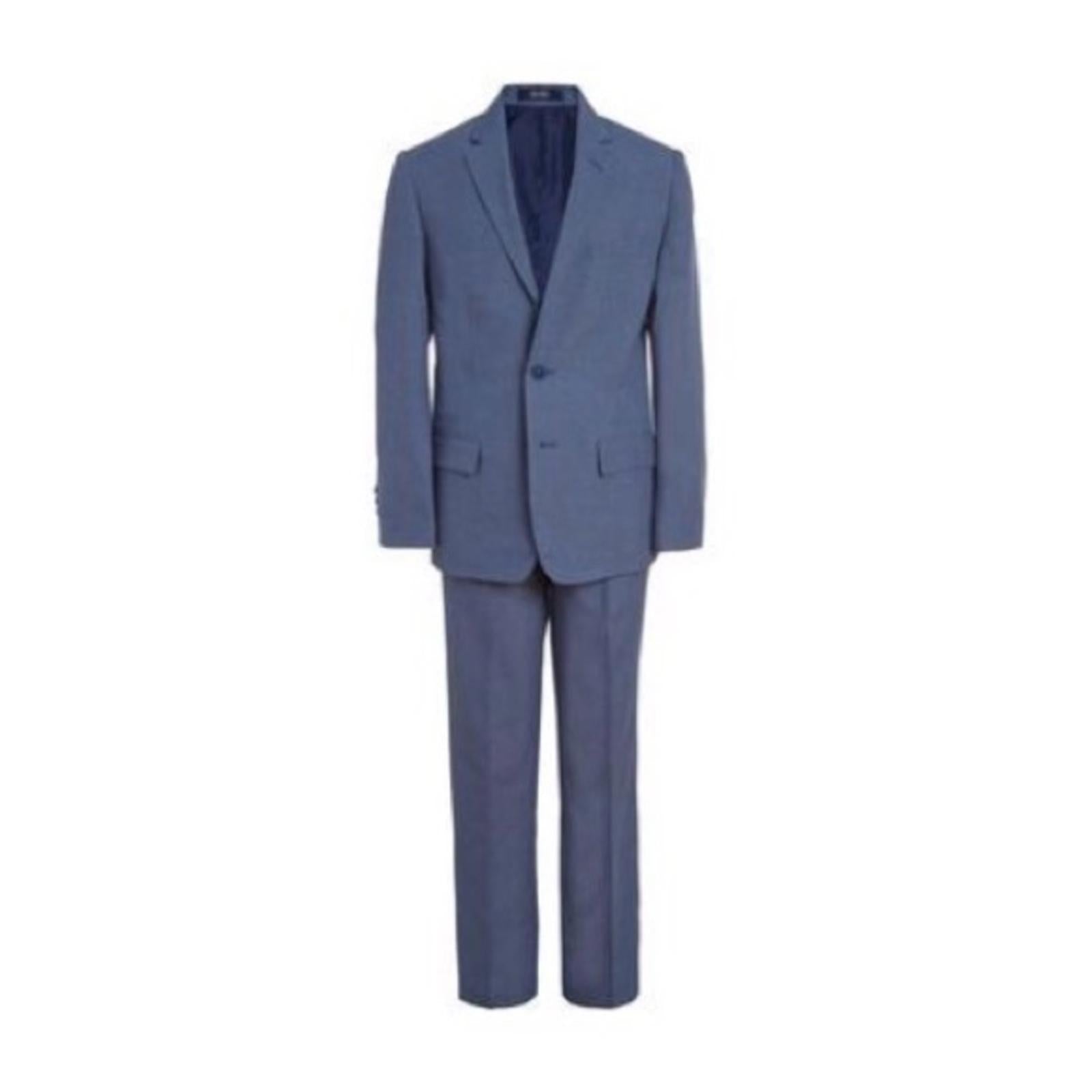 Nautica 2-Piece Micro Texture Suit in Blue, Big Boys Size 14, NEW $140