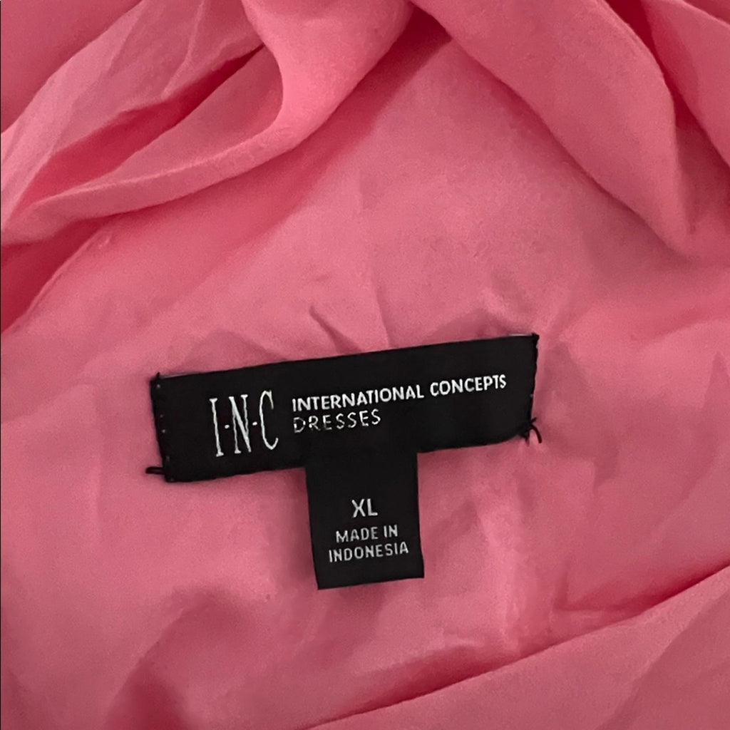 INC International Concepts Chiffon Short Shift Dress w/Long Sleeve, Size 1X, NEW