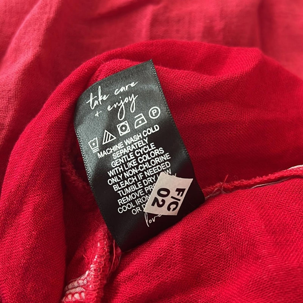 Nic+Zoe Tiered Gauze Sleeveless Tank Dress in Red, Size XXL New w/Tag