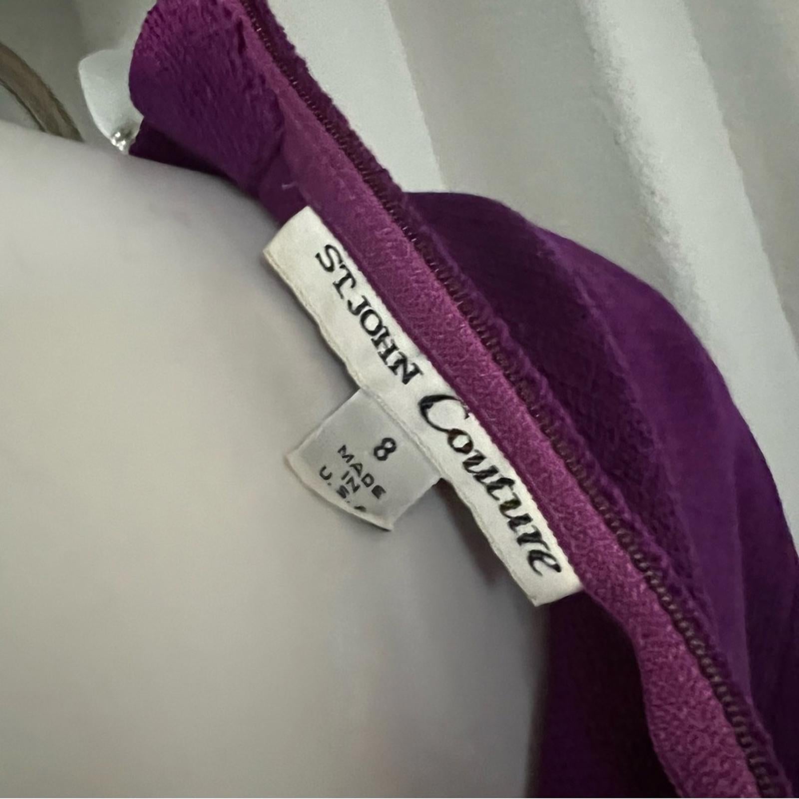 St. John Couture Vintage Sweaterdress in Purple, Size 8, EXCELLENT!