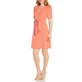 Adrianna Papell Crepe Tie Front Faux Wrap Midi Dress, NEW, Size 18