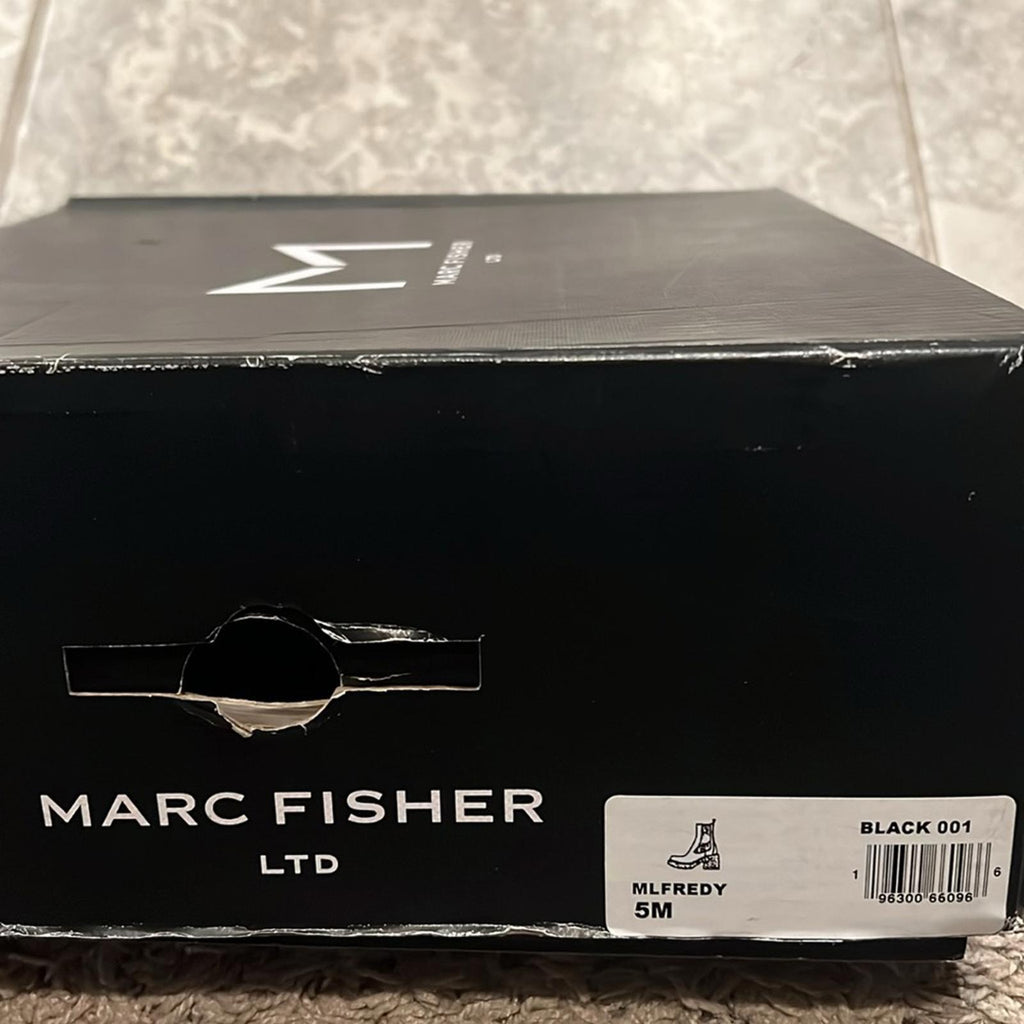Marc Fisher LTD. BLACK Fredy Mid Calf Booties, Size 5 New in Box $249