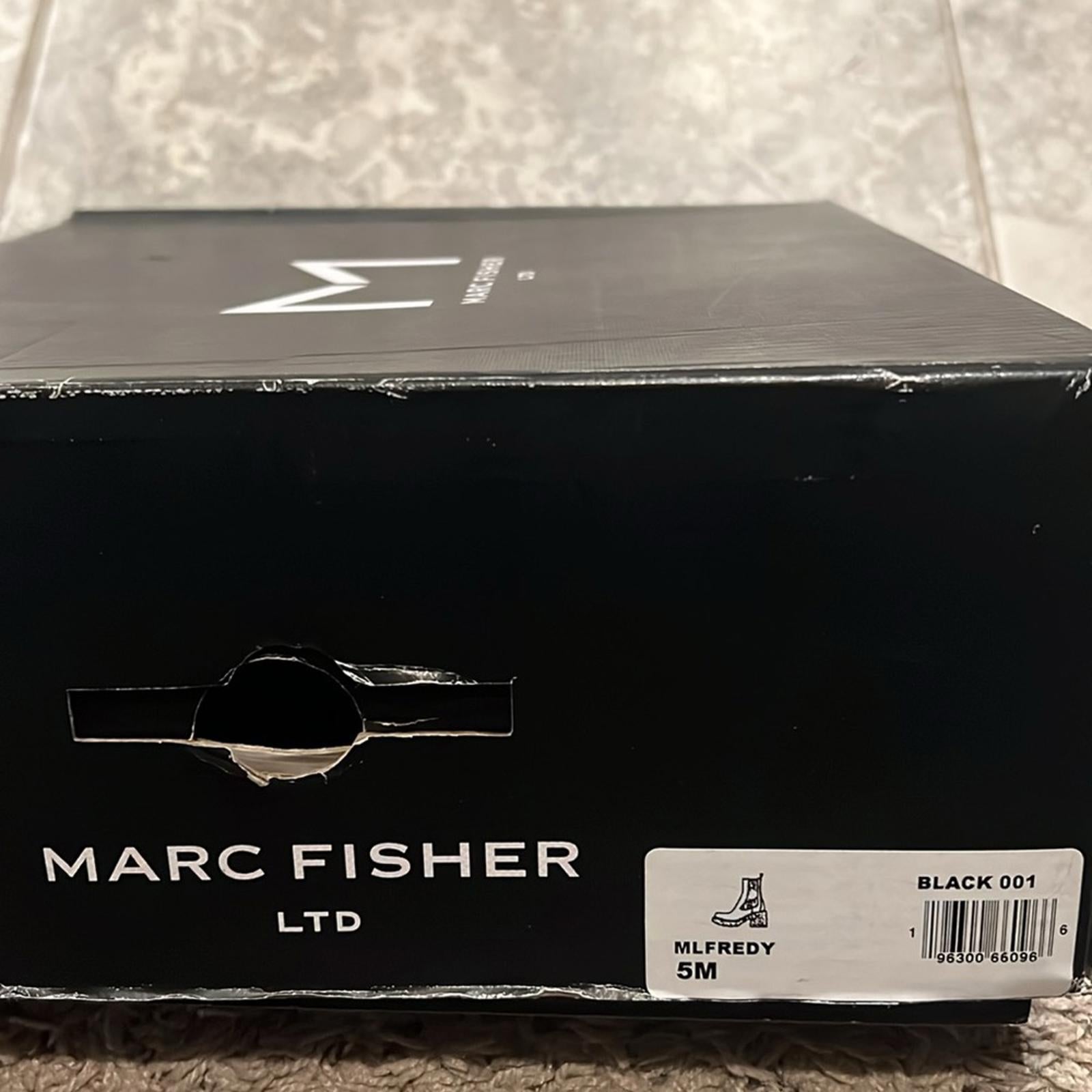 Marc Fisher LTD. BLACK Fredy Mid Calf Booties, Size 5 New in Box $249