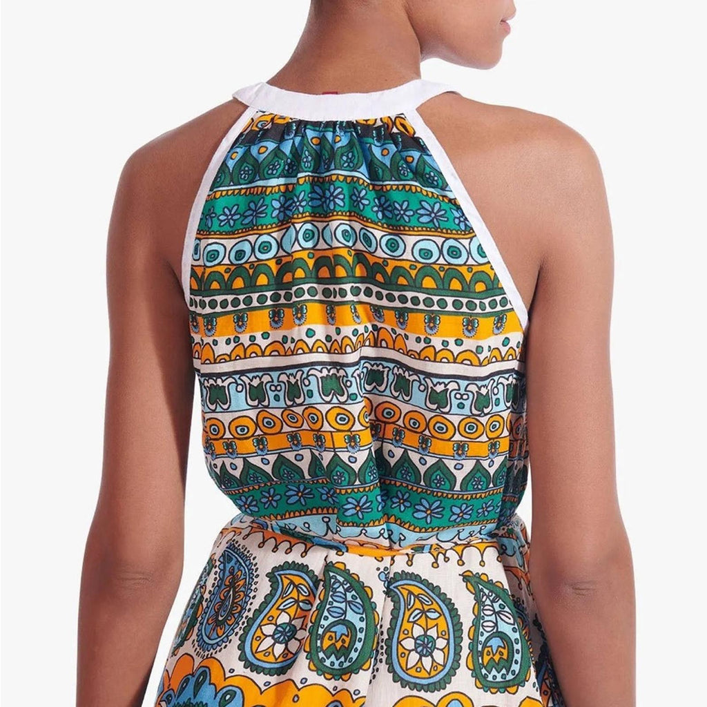 STAUD Lisette Paisley Print Maxi Dress, Size S, New w/Tag