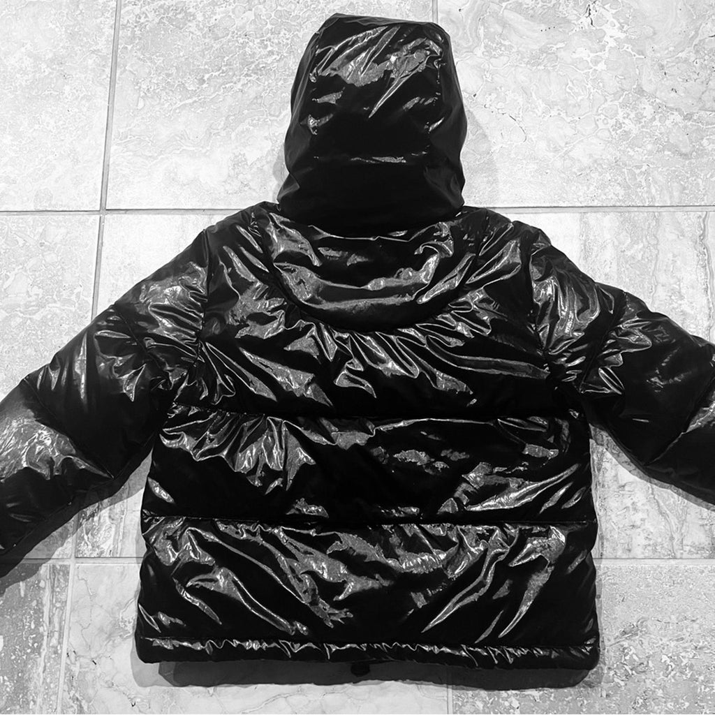 NEW Black Quilted Puffer Poll-over Jacket (Fits Size S/M)