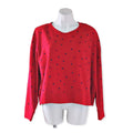Earl Jeans Star Print Crewneck Sweatshirt, Red & Blue Patriotic Size L New w/Tag