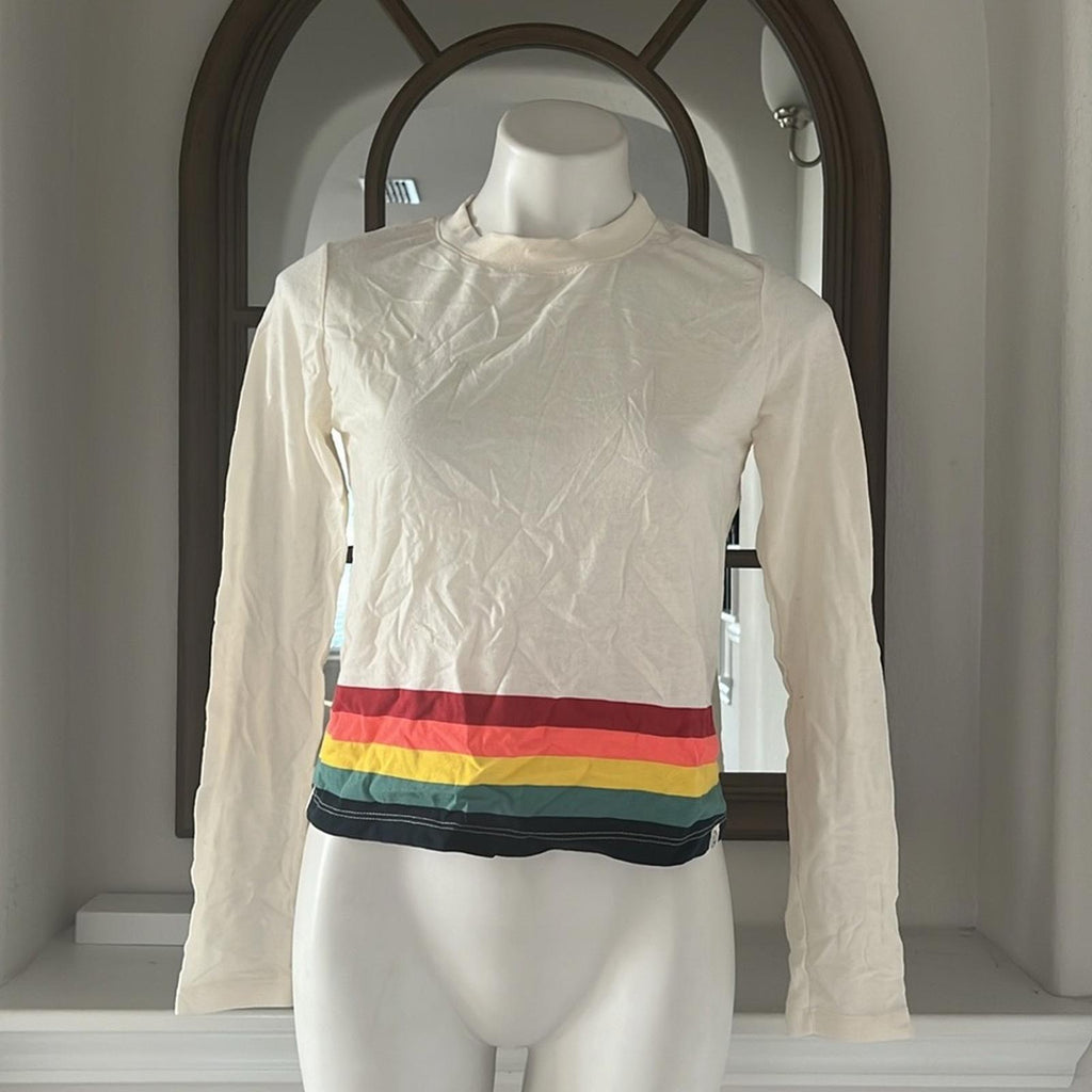 NEW Marine Layer Re-Spun Stripe Long Sleeve T-Shirt, Size S, EXCELLENT!