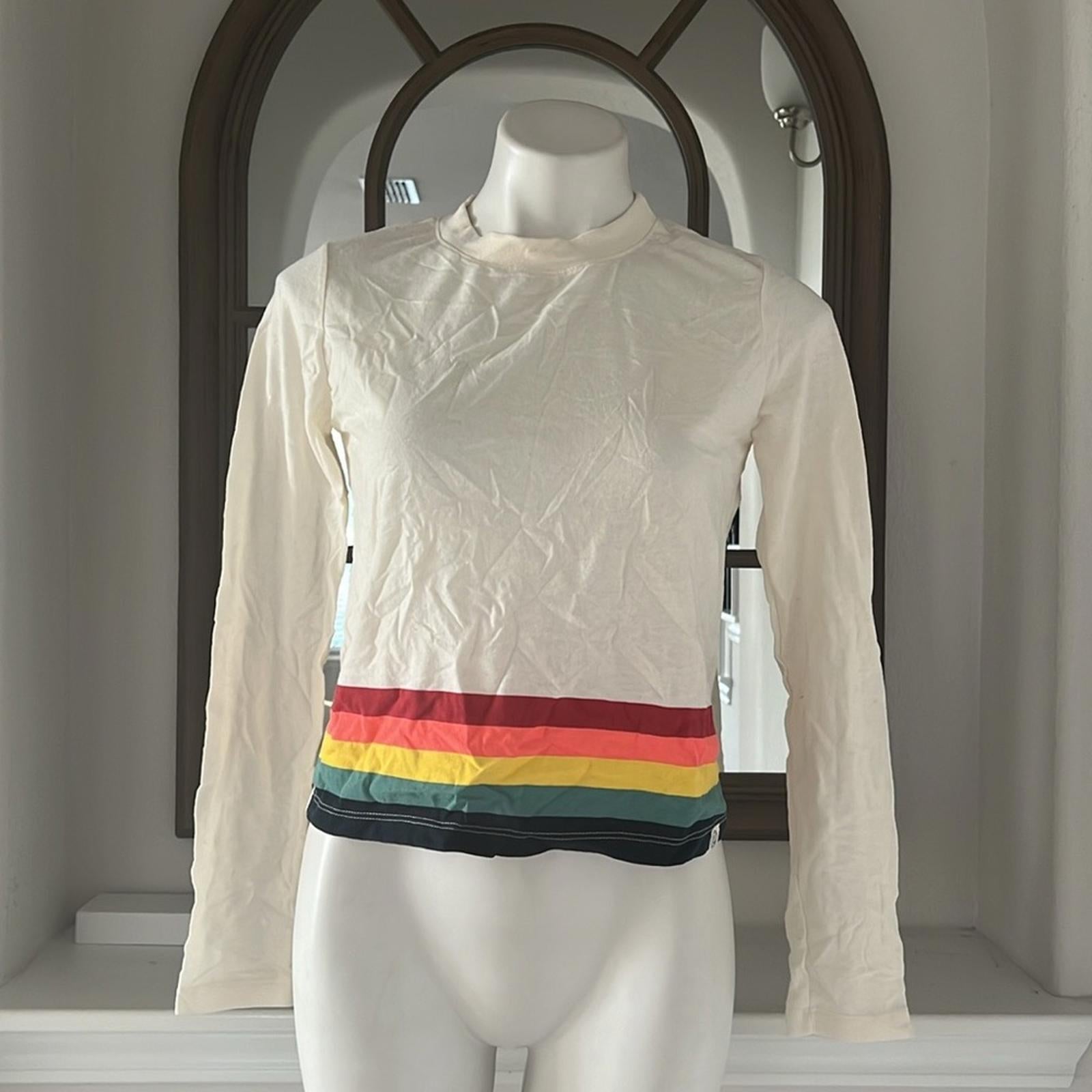 NEW Marine Layer Re-Spun Stripe Long Sleeve T-Shirt, Size S, EXCELLENT!