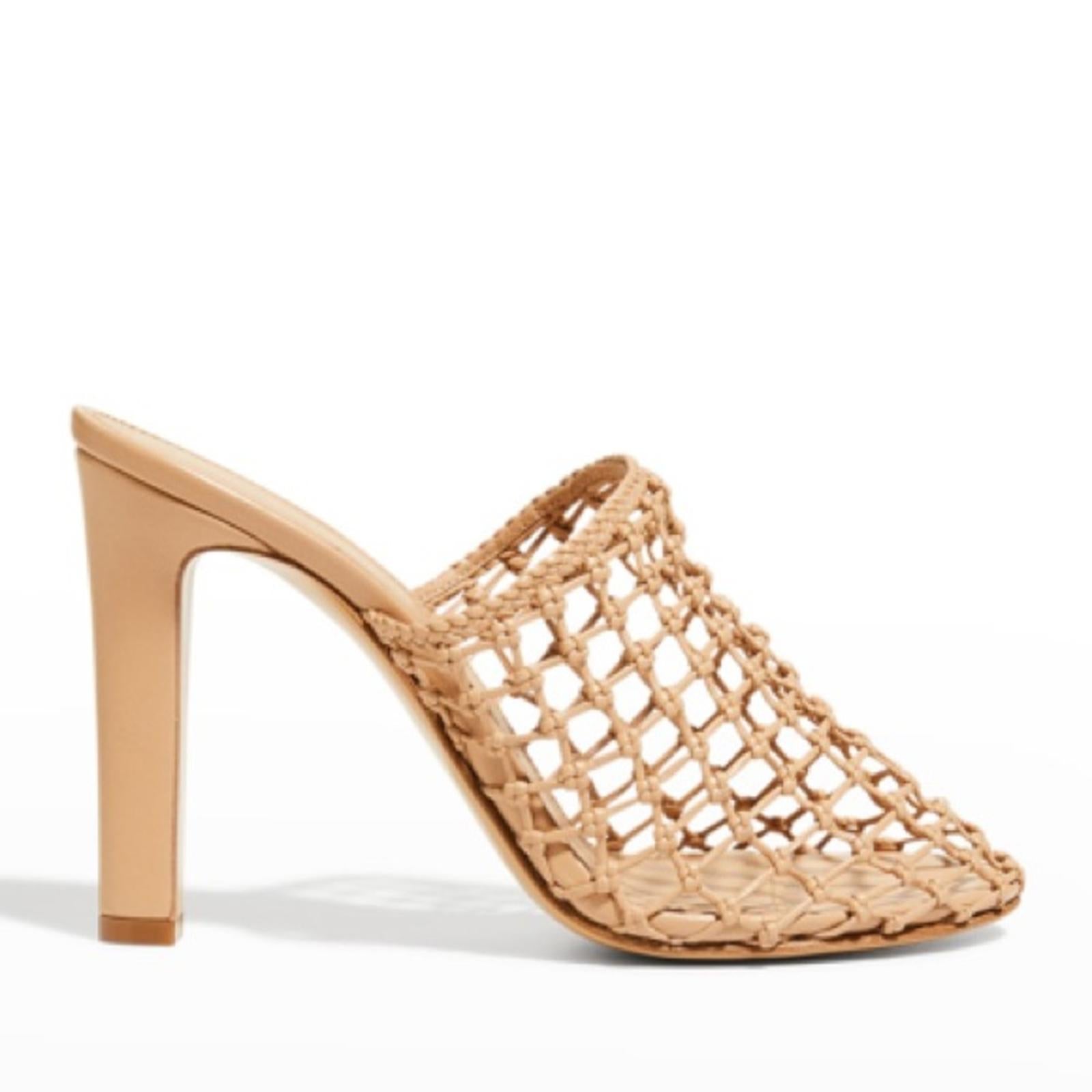 NEW Salvatore Ferragamo Ellas X5 Evening Woven Heels, Clogs Size 6 Retail $1,050