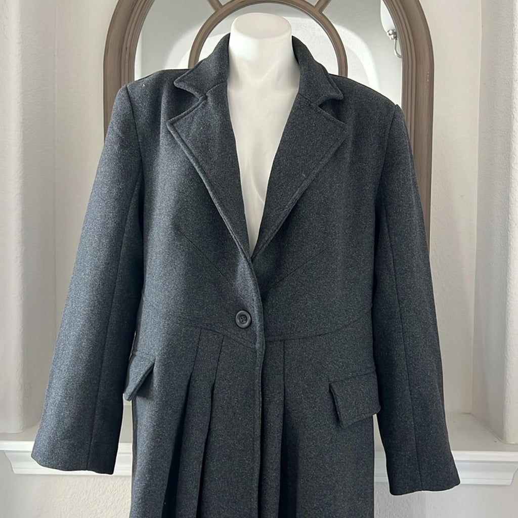 Free People Victoria Flared Wool-Blend Coat