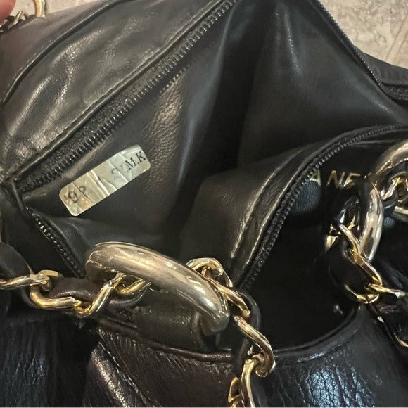 Chanel Black Canvas CC Chain Bucket Bag - Made in Italy - Rare Piece