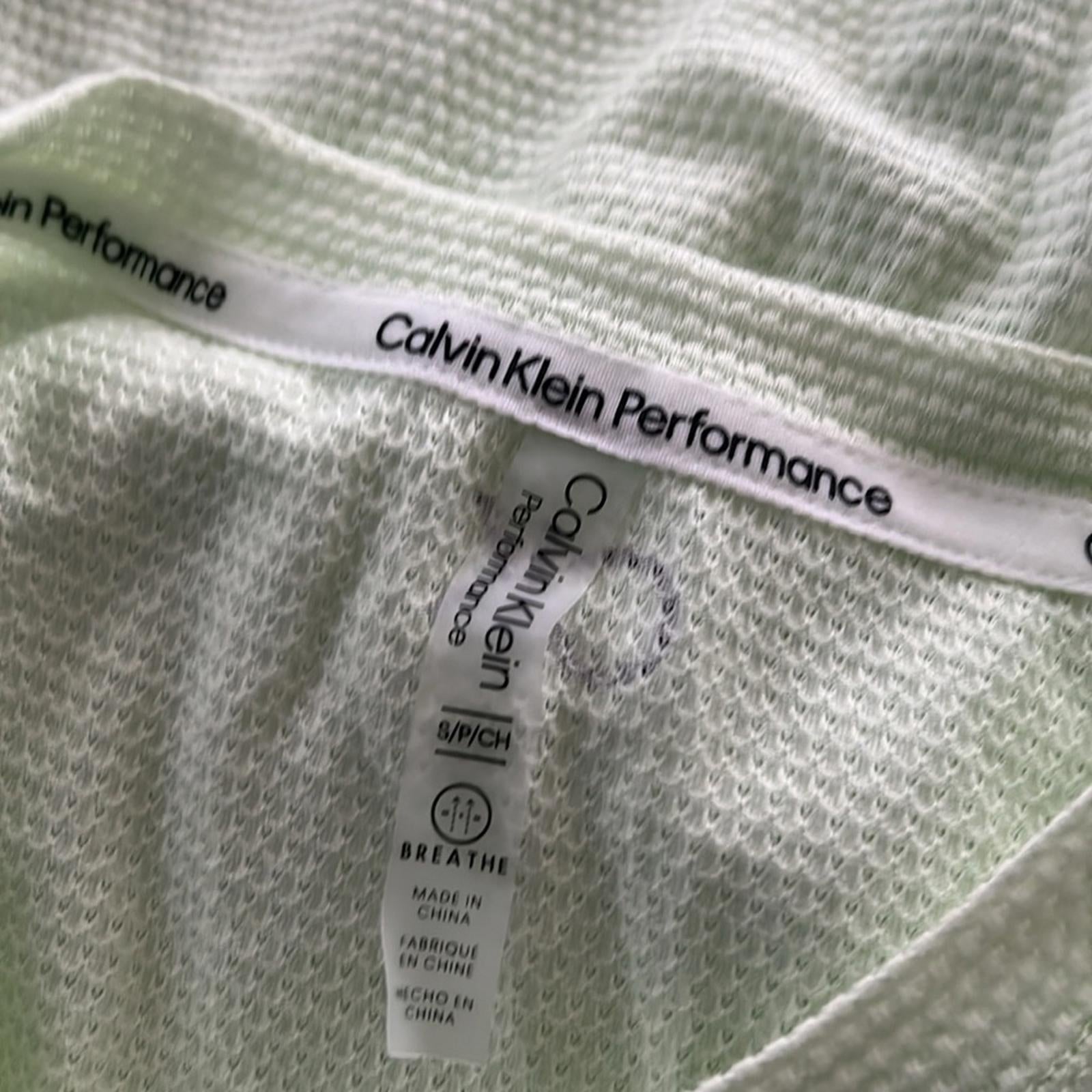 Calvin Klein Ruched Side Tie Tank Top Green, Size S New w/Tag