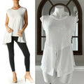 BCBGMaxazria White Casual Top, Size S New with Tag