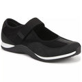 Dr. Scholl's Goodie Mary Jane Sneakers in Black Knit Fabric/Faux Leather, Size 6