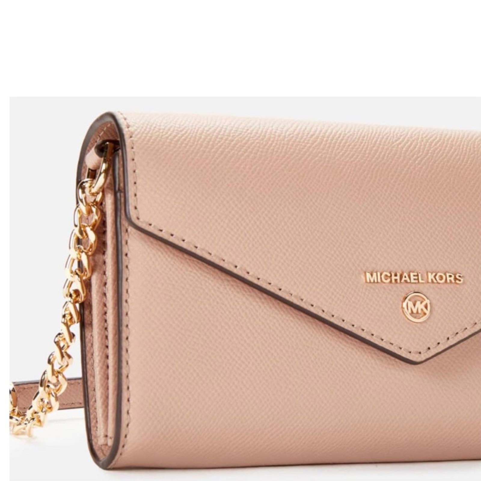 Michael Kors Jet Set Charm Envelope Phone Crossbody, Soft Pink New w/Tag $198
