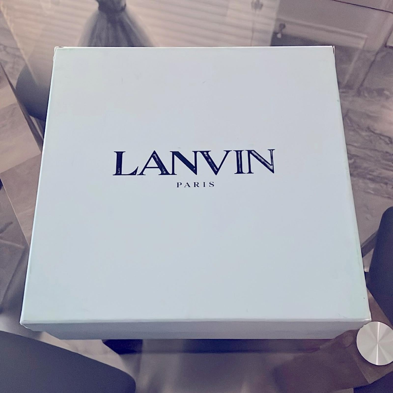 LANVIN Flash-X Bold Pull On Chelsea Boots, Black Size 44 New in Box + DustBag