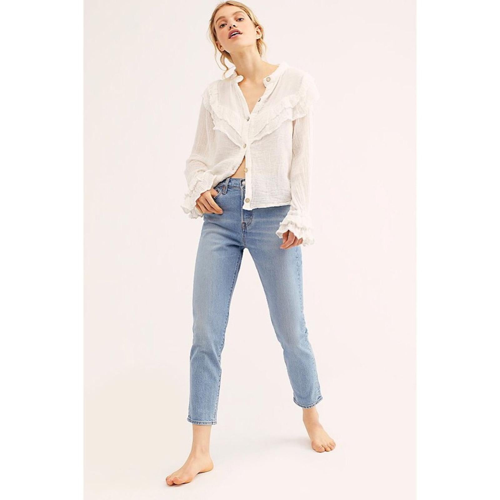 Levi’s Premium Wedgie Icon High-Rise Blue Jeans, Size 32 New with Tag