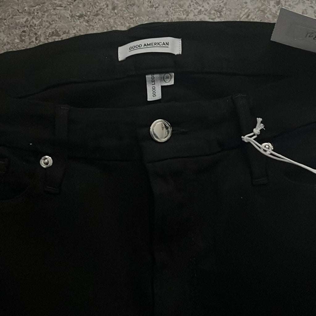 Good American Good Legs Skinny Jeans in Black, Size 20 New w/Tag $155