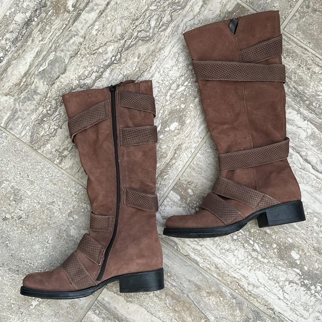 Miz Mooz Noland Tall Boots in Espresso, Size EU 37 | US 6.5-7 NEW