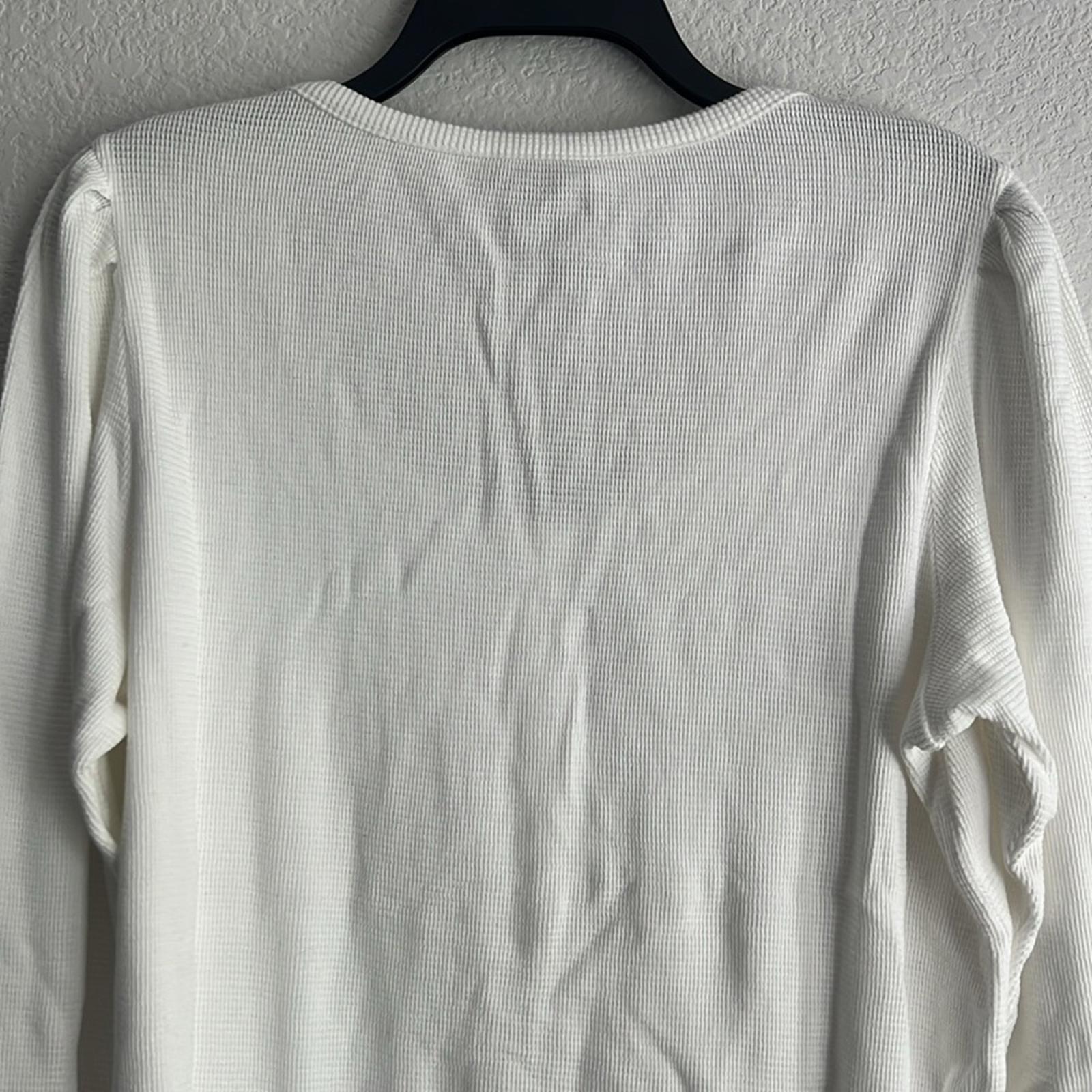 Paige Daniella White Long Sleeve Top, Size XL NWT