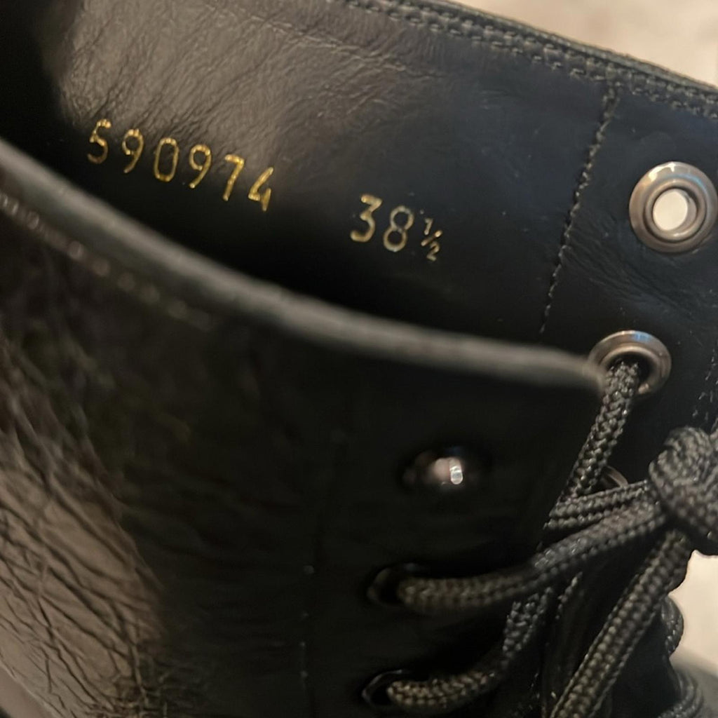 Balenciaga Strike Combat Boots in Black, Size 8.5 New in Box +2 Dust Bags
