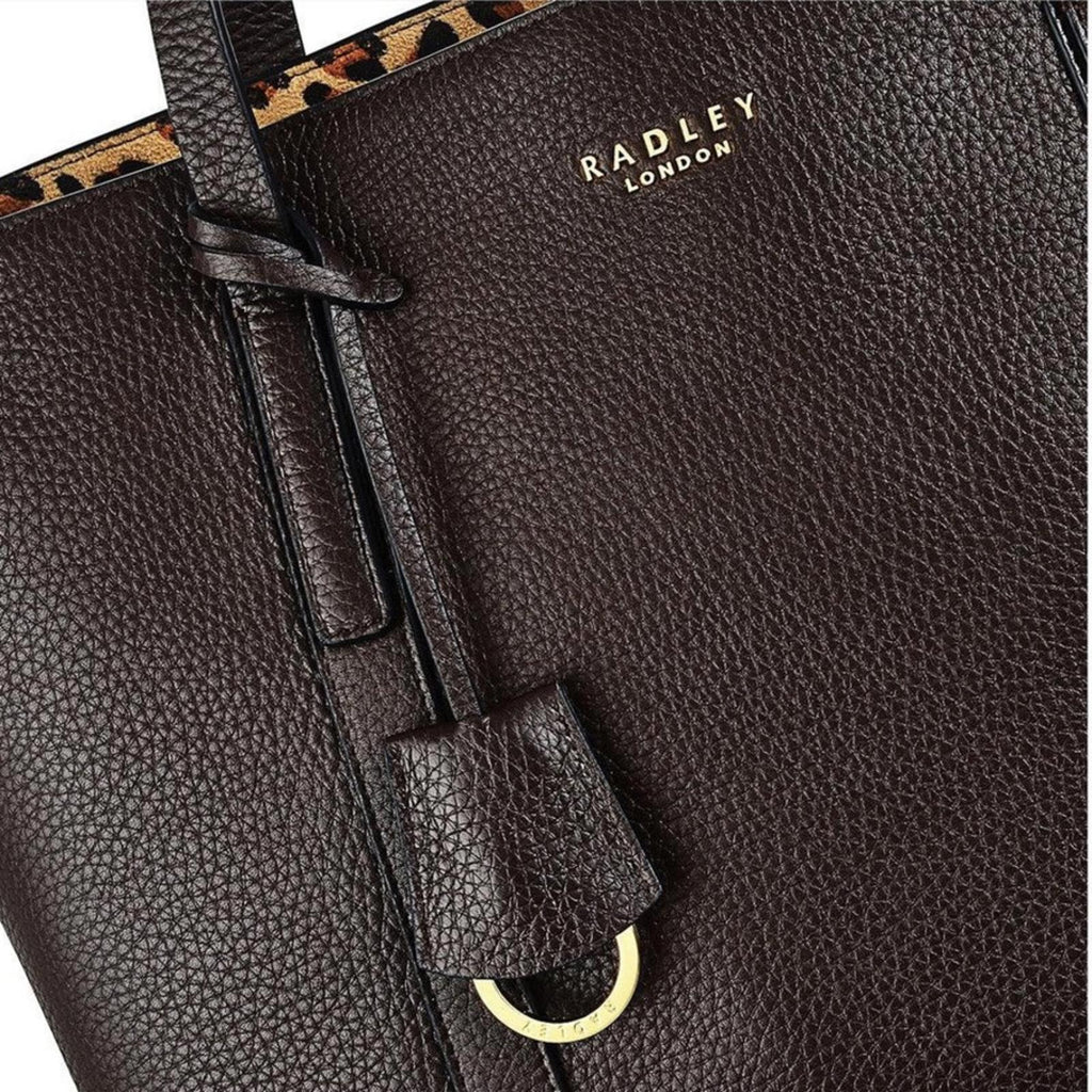 RADLEY London Museum Street Large Open-Top Tote in Dark Brown, NWT
