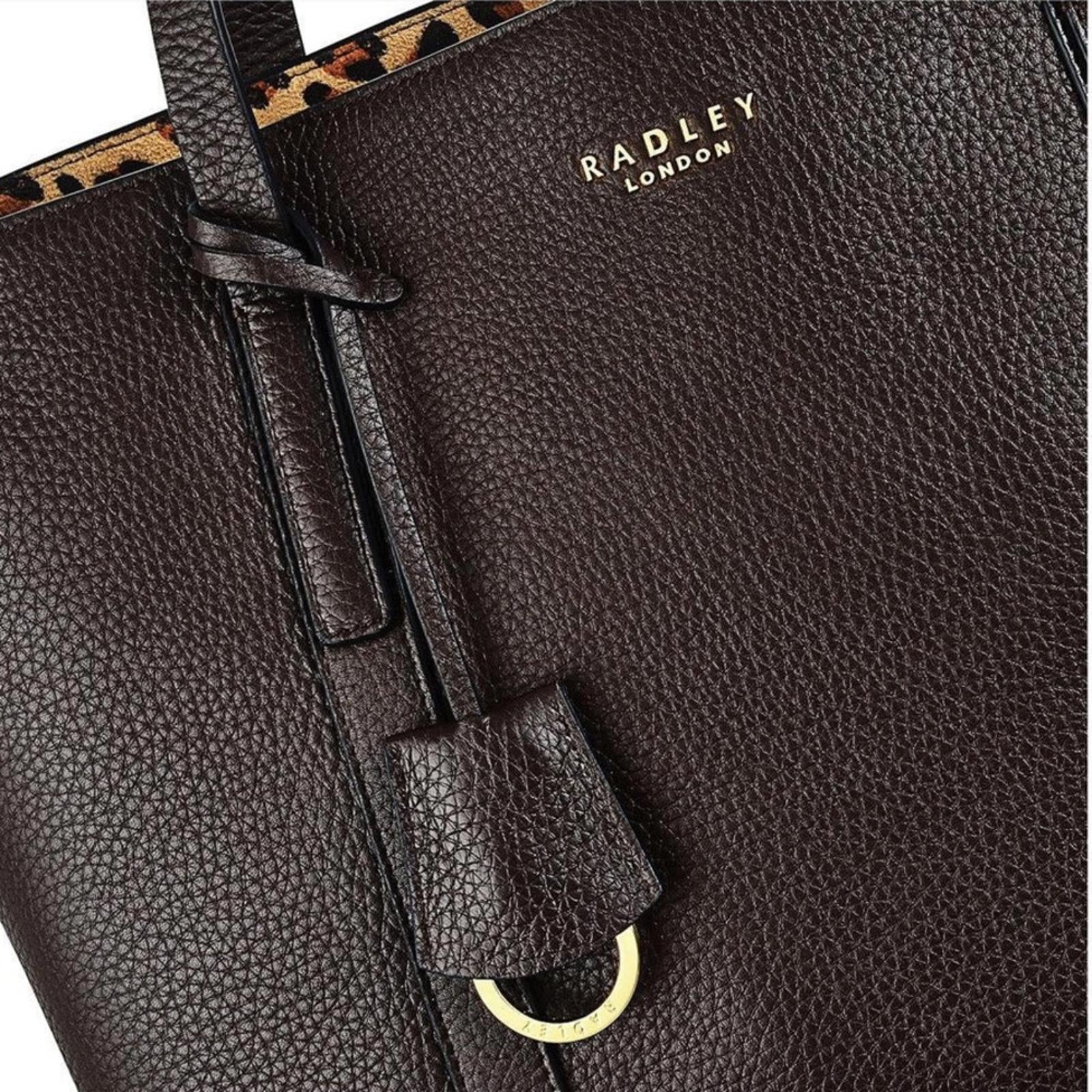 RADLEY London Museum Street Large Open-Top Tote in Dark Brown, NWT