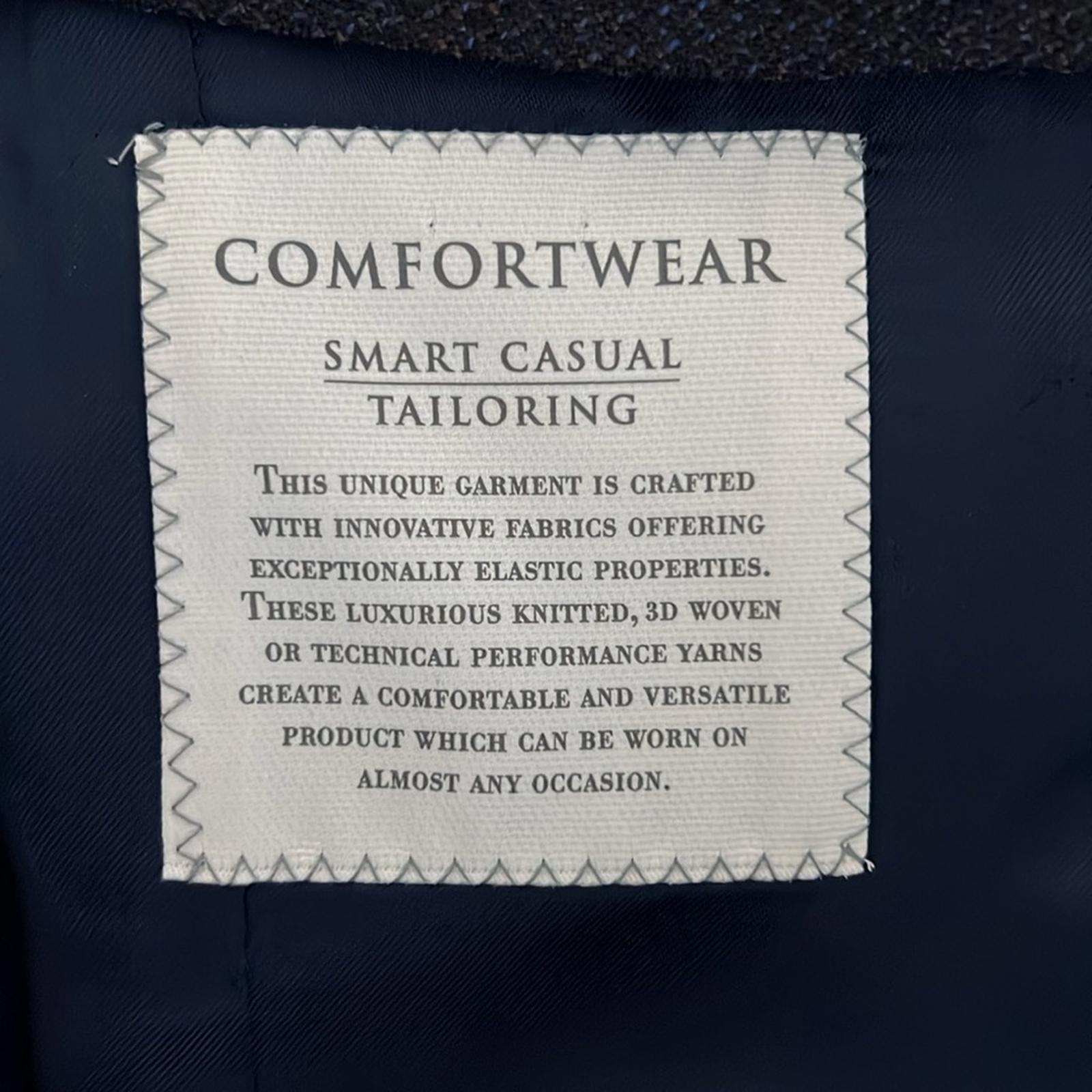 Jack Victor Hartford Solid Stretch Wool Blazer in Navy, New w/Tag $698