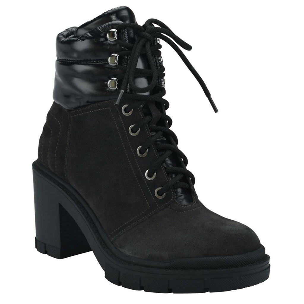 Marc Fisher Ltd Velima Leather Bootie in Dark Grey, Size 7.5 New w/o Box