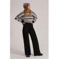 Favorite Daughter ‘Tis The Season Sweater &Hat Set, Blue/Grey Fair Isle Sz M NWT