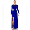 Et Ochs Katherine Gathered Column Cut-Out Gown Dress Size 8 New w/Tag $1,795