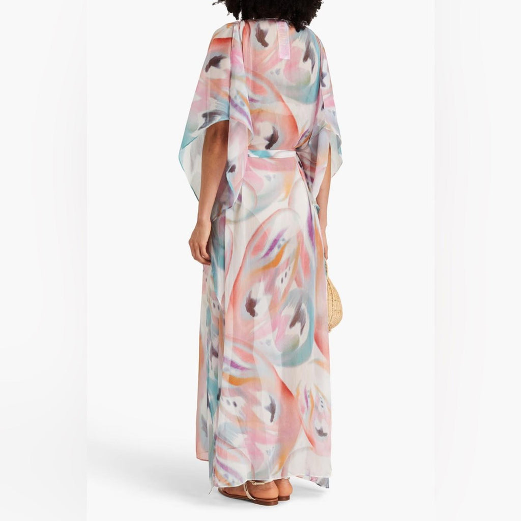 Etro Abito Mare Kaftan-Style Dress in Pastel (Made in Italy) Size 38, NWT $1,550