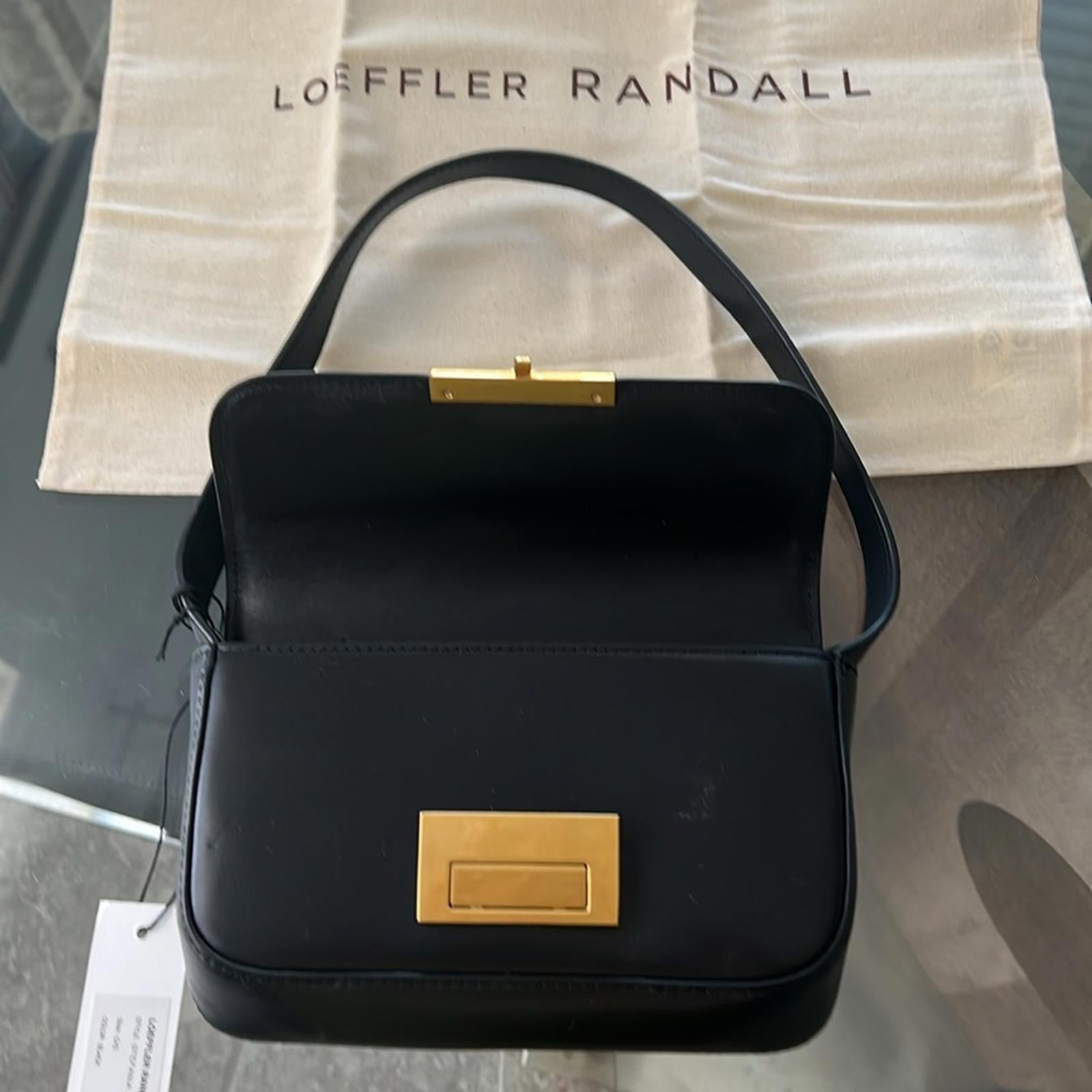 Loeffler Randall x Revolve Stefania Baguette Bag in Black NWT