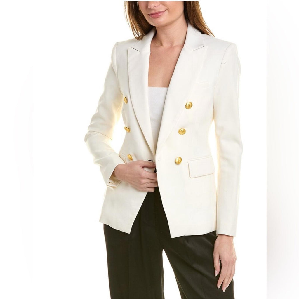 Rag & Bone Preston Wool Blazer in White, Size 0 New w/Tag Retail $650
