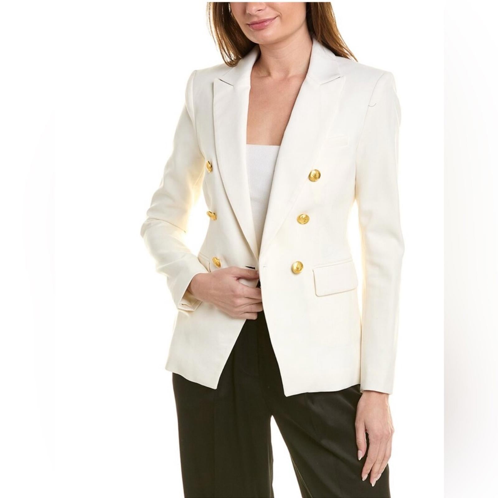 Rag & Bone Preston Wool Blazer in White, Size 0 New w/Tag Retail $650